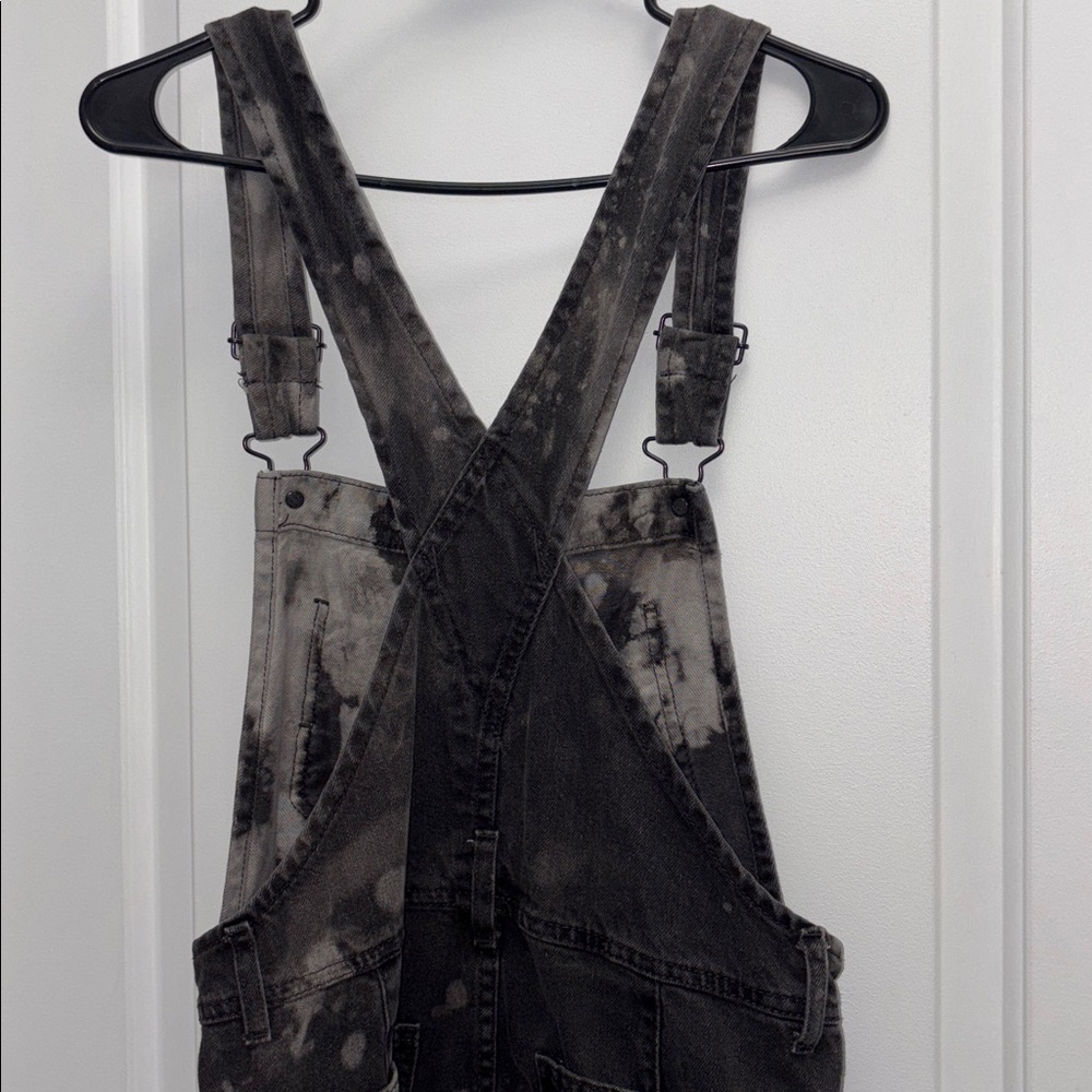 Free People Ziggy overalls in charcoal black wash Size XS We the Free denim - Picture 6 of 16